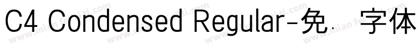 C4 Condensed Regular字体转换